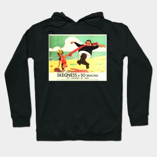 Skegness Is So Bracing Beach Travel Tourism Vintage Railway Hoodie